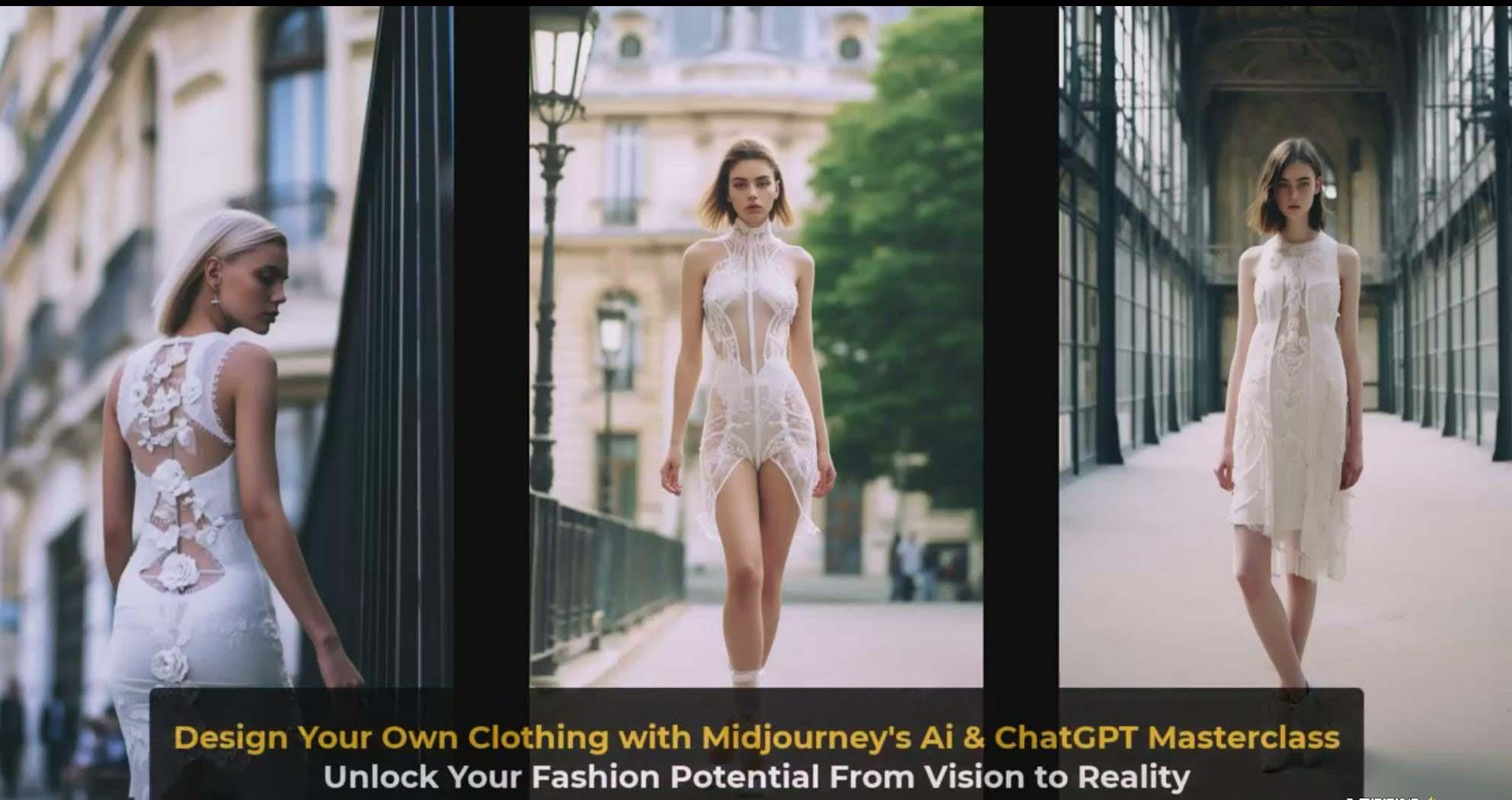 图片[4]-利用 Midjourneys Ai 人工智能设计自己的服装AI大师班-10节课-中英字幕-轻创星球网