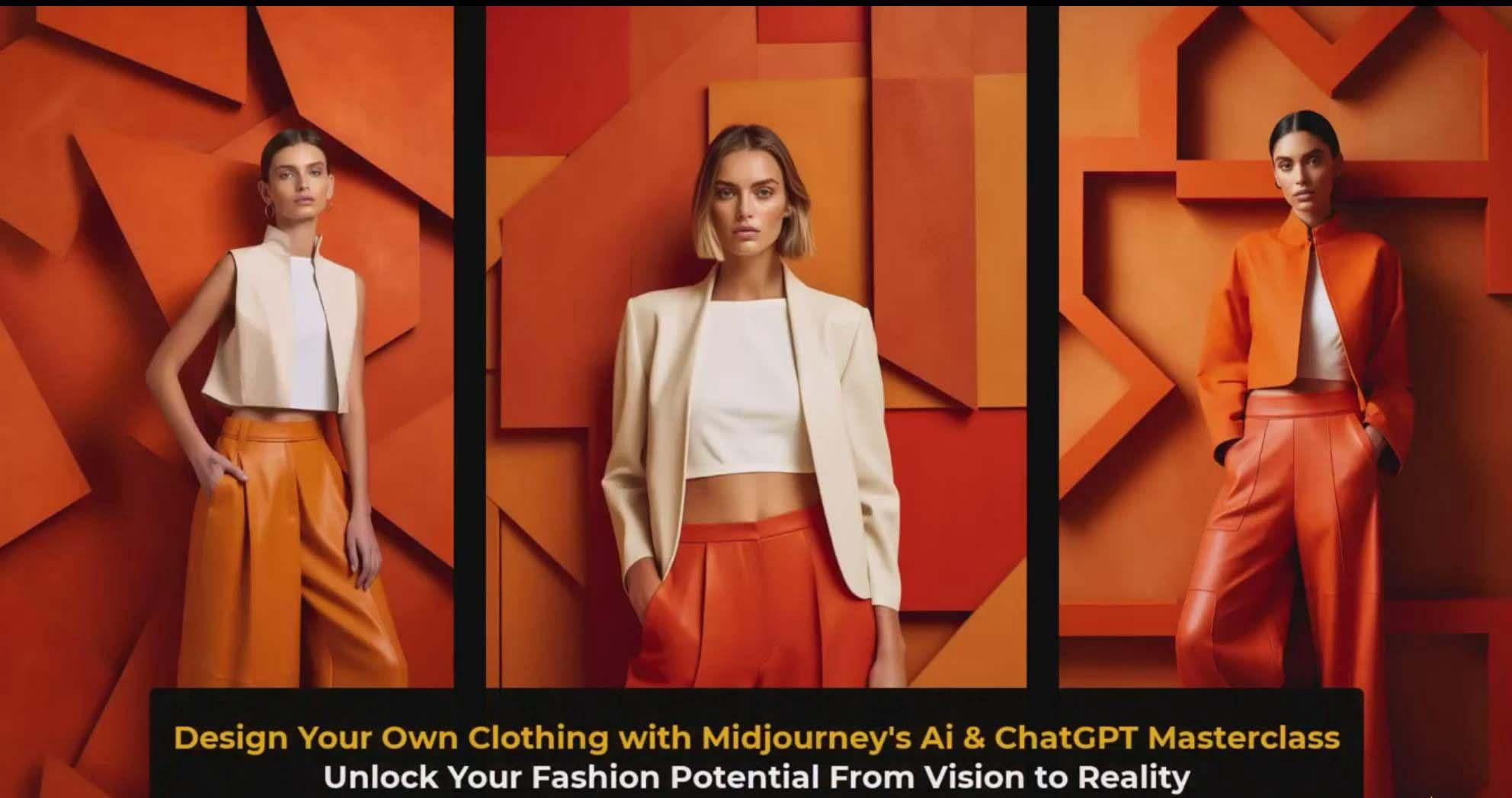 图片[3]-利用 Midjourneys Ai 人工智能设计自己的服装AI大师班-10节课-中英字幕-轻创星球网