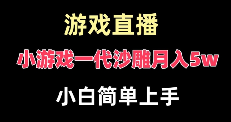 玩小游戏一代沙雕月入5w，爆裂变现，快速拿结果，高级保姆式教学【揭秘】-轻创星球网