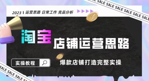 2023淘宝店铺运营全攻略：竞品分析，打造爆款店铺完整实操（附运营思维素材）-轻创星球网