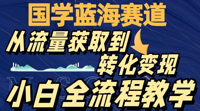 国学蓝海赛道，从流量获取，到转化变现，全流程教学-轻创星球网