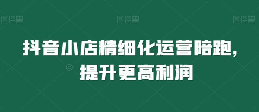 抖音小店精细化运营陪跑，提升更高利润-轻创星球网