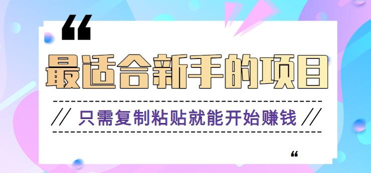 2024最适合新手操作的项目，新手小白只需复制粘贴就能开始赚钱【视频教程+软件】-轻创星球网