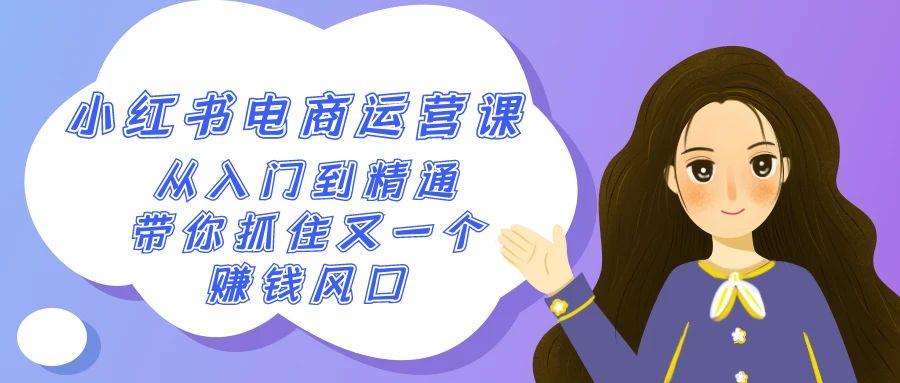 2024小红书电商运营课，从入门到精通，带你抓住又一个赚钱风口(50节课)-轻创星球网