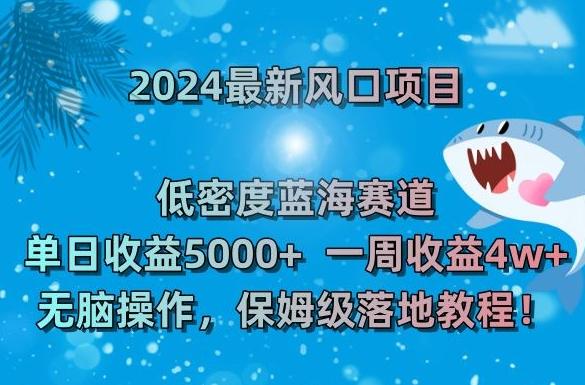 2024最新风口项目，低密度蓝海赛道，单日收益5000+，一周收益4w+！【揭秘】-轻创星球网