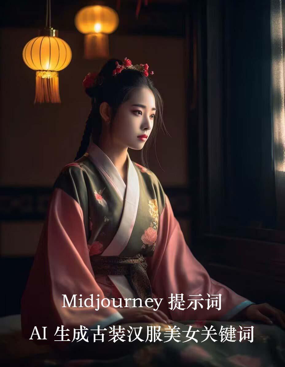 Midjourney关键词-AI生成中国风古装汉服美女人像提示关键词-轻创星球网