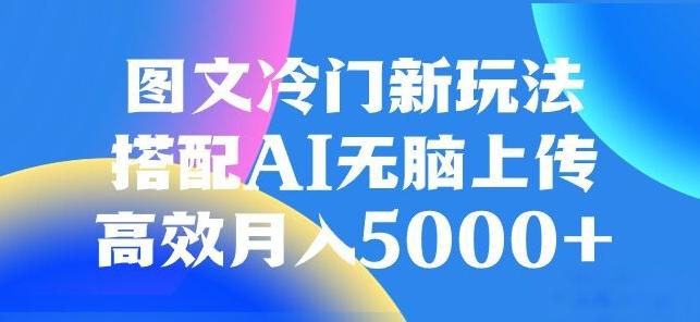 图文冷门项目，无脑复制粘贴，日入500+-轻创星球网