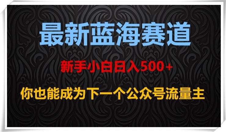 最新蓝海赛道，新手小白日入500+，你也能成为下一个公众号流量主【揭秘】-轻创星球网