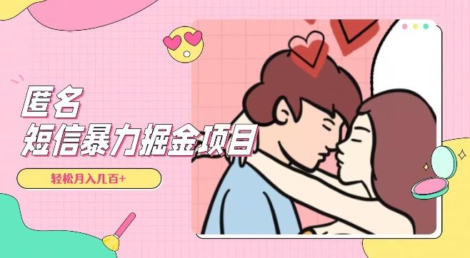 全网首发，揭秘超冷门匿名短信项目，通过信息差日入几百+【揭秘】-轻创星球网