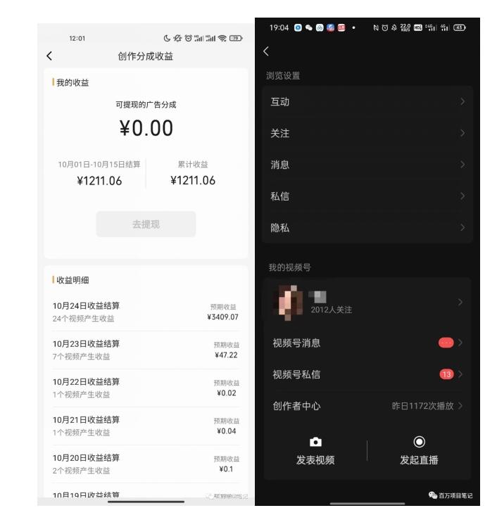 一条视频收益3000+,一条作品涨粉2000+,视频号流量爆炸·的秘籍