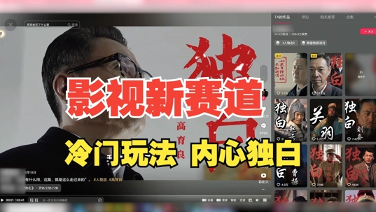 最新影视解说玩法，人物独白，30天涨粉24万+，全流程拆解【揭秘】-轻创星球网
