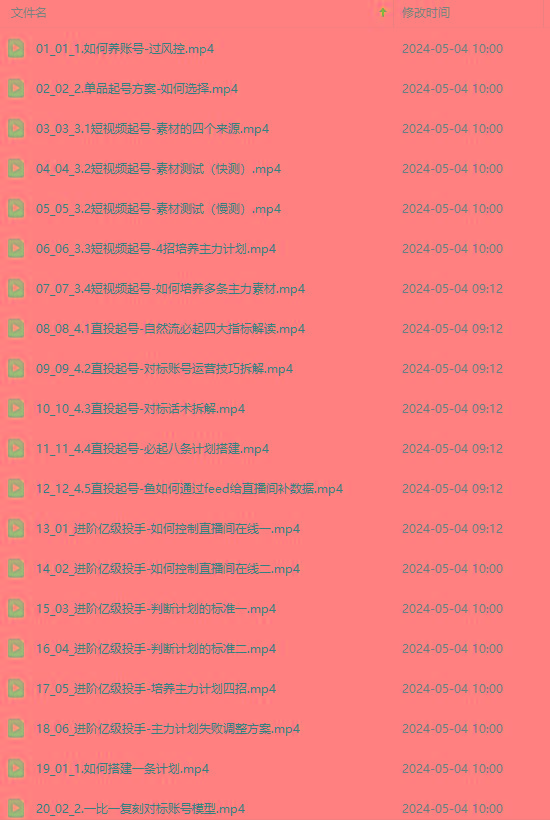 图片[1]-2024单品正价起号，直播素材投流选品：选品课+投流课+素材课+卡首屏/100节-轻创星球网