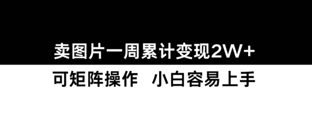 小红书【卖图片】一周累计变现2W+小白易上手-轻创星球网