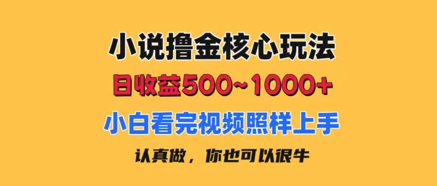 小说撸金核心玩法，日收益500-1000+，小白看完照样上手，0成本有手就行-轻创星球网