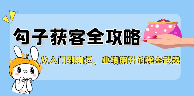 从入门到精通，勾子获客全攻略，业绩飙升的秘密武器-轻创星球网