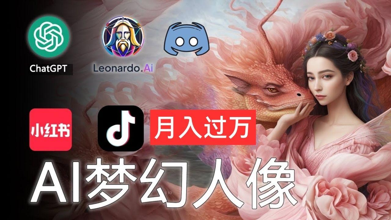 AI摄影梦幻人像：零基础也能月入过万的秘密-轻创星球网
