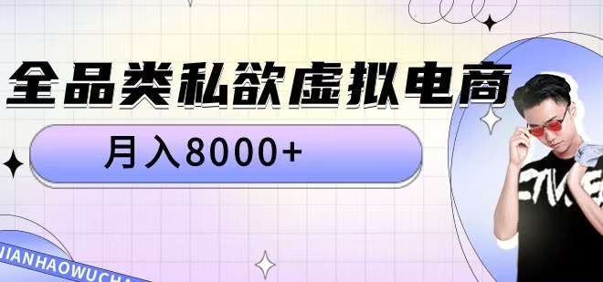 全品类私欲虚拟电商，月入8000+【揭秘】-轻创星球网