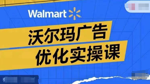 沃尔玛广告优化实操课，广告报告实操讲解，广告如何提高转化和ROAS等-轻创星球网