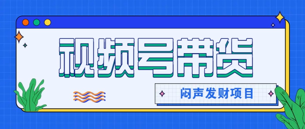 微信视频号带货项目，轻松日赚赚2000+，这个挣钱入口很多伙伴都在闷声发财-轻创星球网