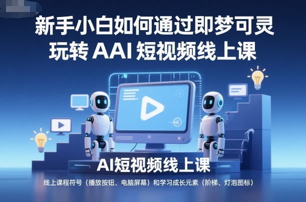 新手小白如何通过即梦可灵玩转AI短视频线上课-轻创星球网