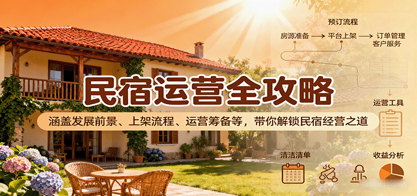 民宿运营全攻略：涵盖发展前景、上架流程、运营筹备等，带你解锁民宿经营之道-轻创星球网