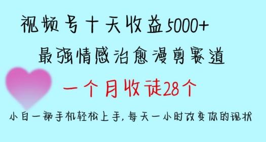 十天收益5000+，多平台捞金，视频号情感治愈漫剪，一个月收徒28个，小白一部手机轻松上手【揭秘】-轻创星球网