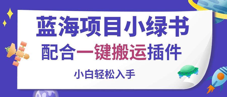 蓝海项目小绿书，配合一键搬运插件，小白轻松入手-轻创星球网