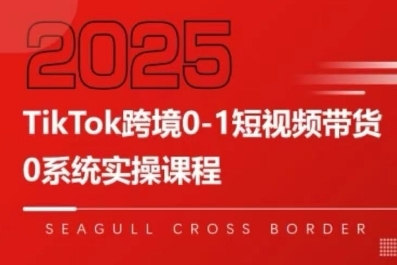 TikTok跨境0-1短视频带货，系统拆解TikTok跨境带货全链路，实现跨境可持续盈利-轻创星球网