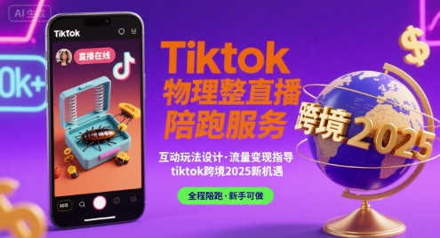 Tiktok物理整蛊直播陪跑服务-tiktok跨境2025-轻创星球网