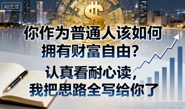 付费文章：你作为普通人该如何拥有财富自由？认真看耐心读，我把思路全写给你了-轻创星球网