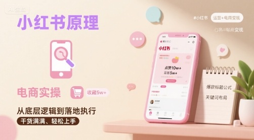 小红书原理以及详细实操流程，小红书电商教程-轻创星球网