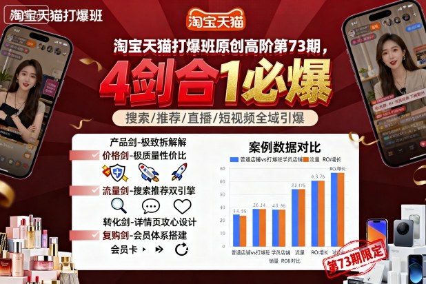 淘宝天猫打爆班原创高阶第73期，4剑合1必爆-轻创星球网