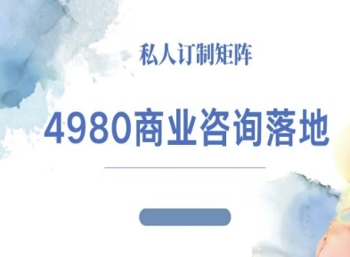 4980商业咨询师落地课程-ip运营高客单教程-轻创星球网