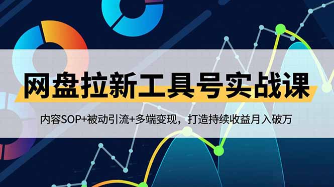 网盘拉新工具号实战课,内容SOP+被动引流+多端变现,打造持续收益月入破万-轻创星球网