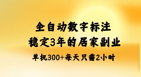 全自动数字标注，稳定3年的蓝海项目，居家也能矩阵开干的副业，单机日入3张+【揭秘】-轻创星球网