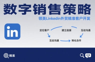 数字销售策略领英LinkedIn外贸精准客户开发-轻创星球网