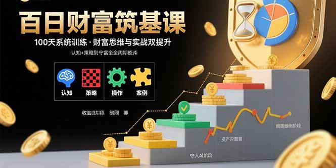 百日财富筑基课：认知+策略+实操+案例拆解  实现从创富到守富全周期能力-轻创星球网