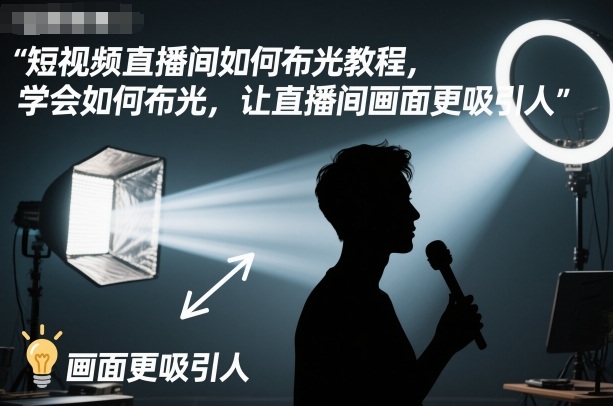 短视频直播间如何布光教程，学会如何布光，让直播间画面更吸引人-轻创星球网