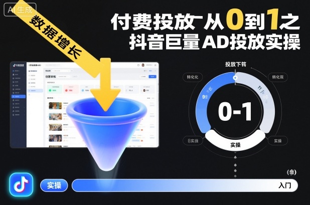 ​​‌‬‌‍⁤⁣​​⁤⁢​⁤​‍‬‬​⁤⁣‍‬⁤​⁡​⁣⁡‌‍​⁤⁣‍⁣​‌⁢⁢⁡‍⁣⁡​付费投放从0到1之抖音巨量AD投放实操-轻创星球网