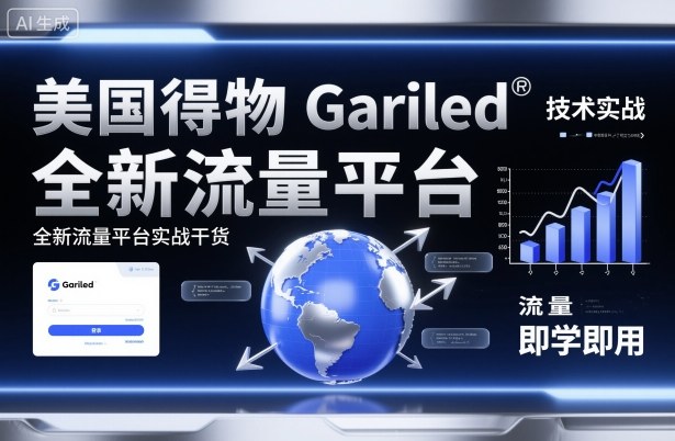 美国得物Gariled技术实战，全新流量平台​实战干货，即学即用-轻创星球网