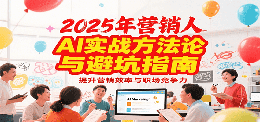 2025年营销实战方法论与避坑指南，利用AI提升营销效率与职场竞争力-轻创星球网
