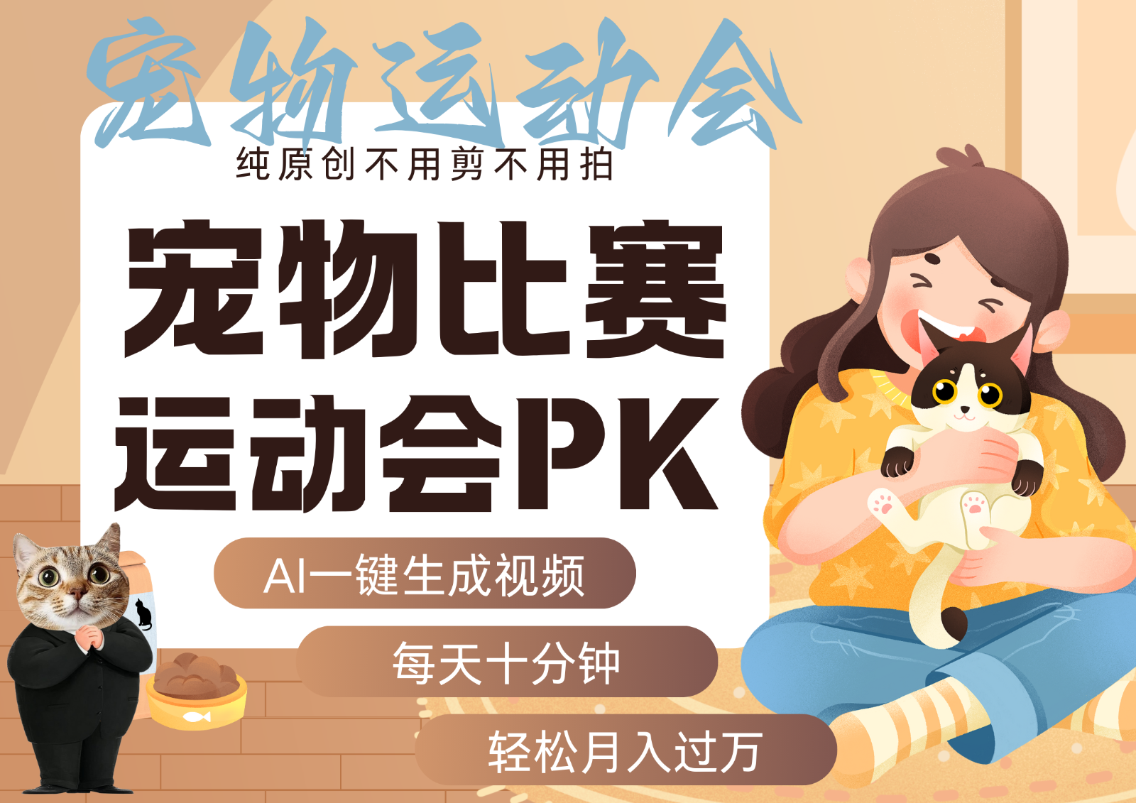 AI萌宠运动员跳水 射击 篮球 足球比赛 每天十分钟 附详细提示词文案库 代替做...-轻创星球网