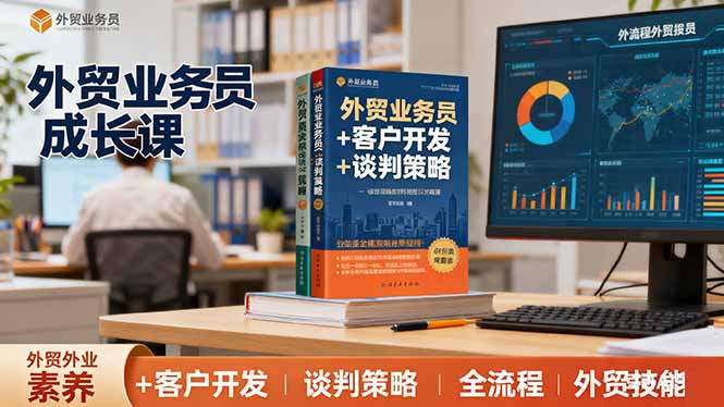 外贸业务员成长课：职业素养+客户开发+谈判策略、掌握全流程外贸技能-轻创星球网