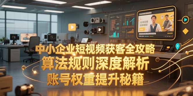 中小企业短视频获客全攻略，算法规则深度解析，账号权重提升秘籍-轻创星球网