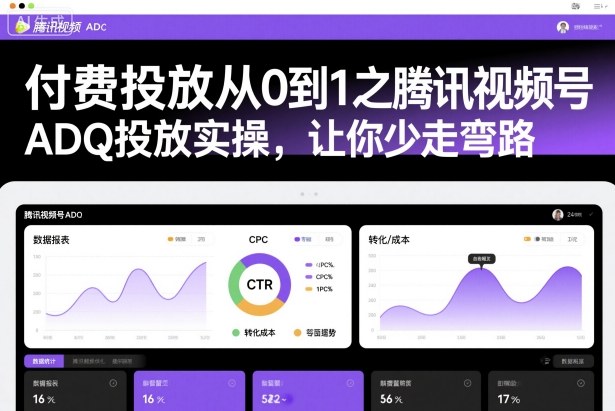 付费投放从0到1之腾讯视频号ADQ投放实操，让你少走弯路-轻创星球网