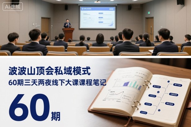 波波山顶会私域模式60期三天两夜线下大课课程笔记(文档)-轻创星球网