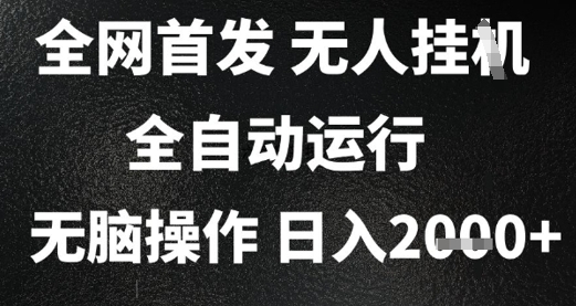 2025首发无人挂G项目，日入2k+，全自动运行，无脑操作，长期稳定 小白可玩【揭秘】-轻创星球网