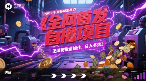 全网首发，2025年最新稳定暴力全自动自撸项目，无限制批量操作，日入多张【揭秘】-轻创星球网