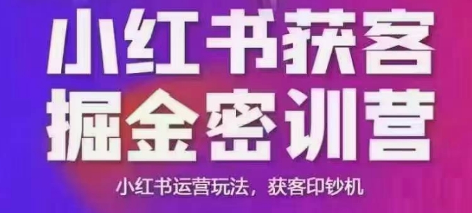 小红书获客掘金线下课，录音+ppt照片，小红书运营玩法，获客印钞机-轻创星球网