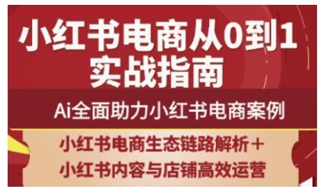 2025小红书电商全链路运营，Ai全面助力小红书电商案例-轻创星球网